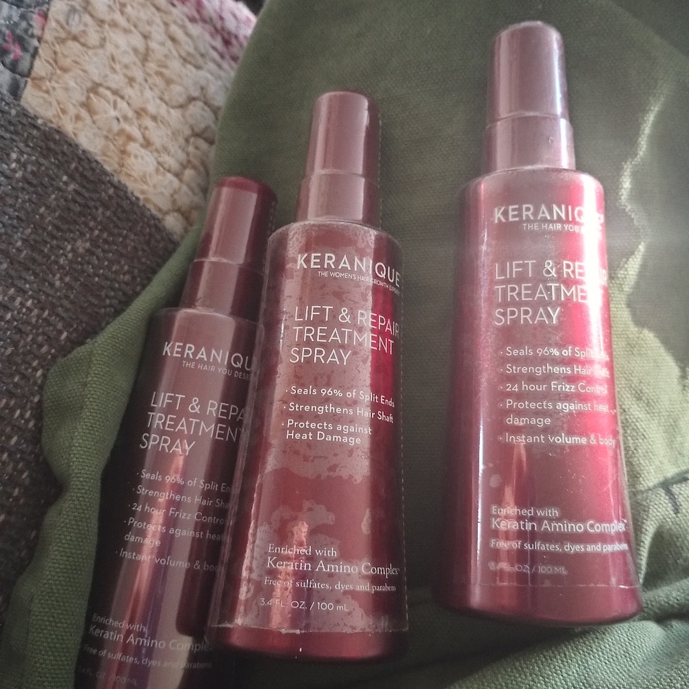 KERANIQUE.  LIFT AND REPAIR TREATMENT SPRAY.  NEW.  Huge discount for 3
